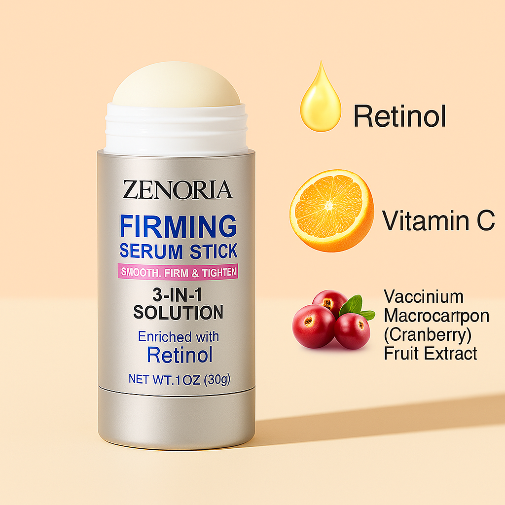 ZENORIA Retinol Stick – Cremă anti-îmbătrânire pentru o piele fermă și radiantă